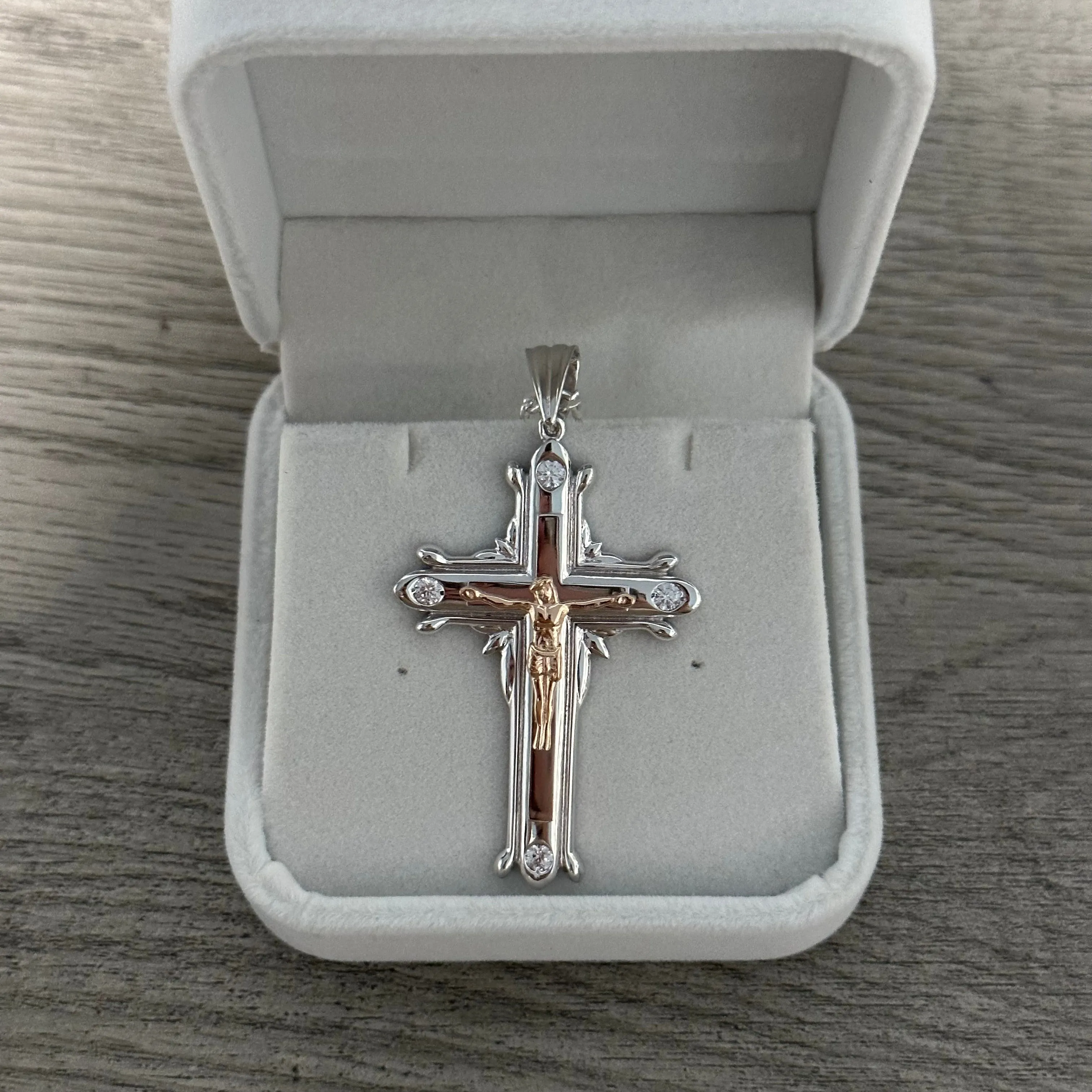 Silver Cross Necklace 08