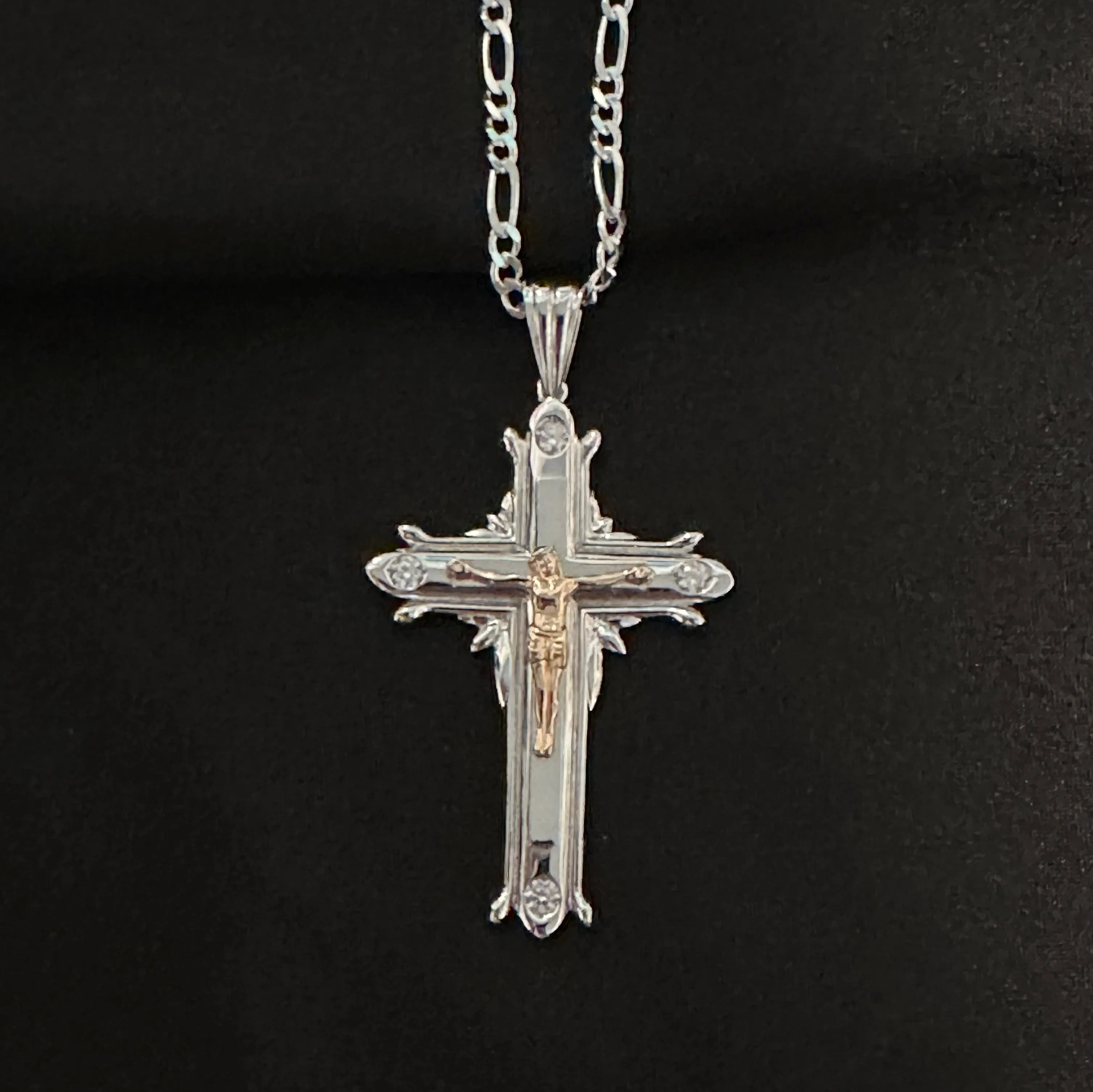 Silver Cross Necklace 08