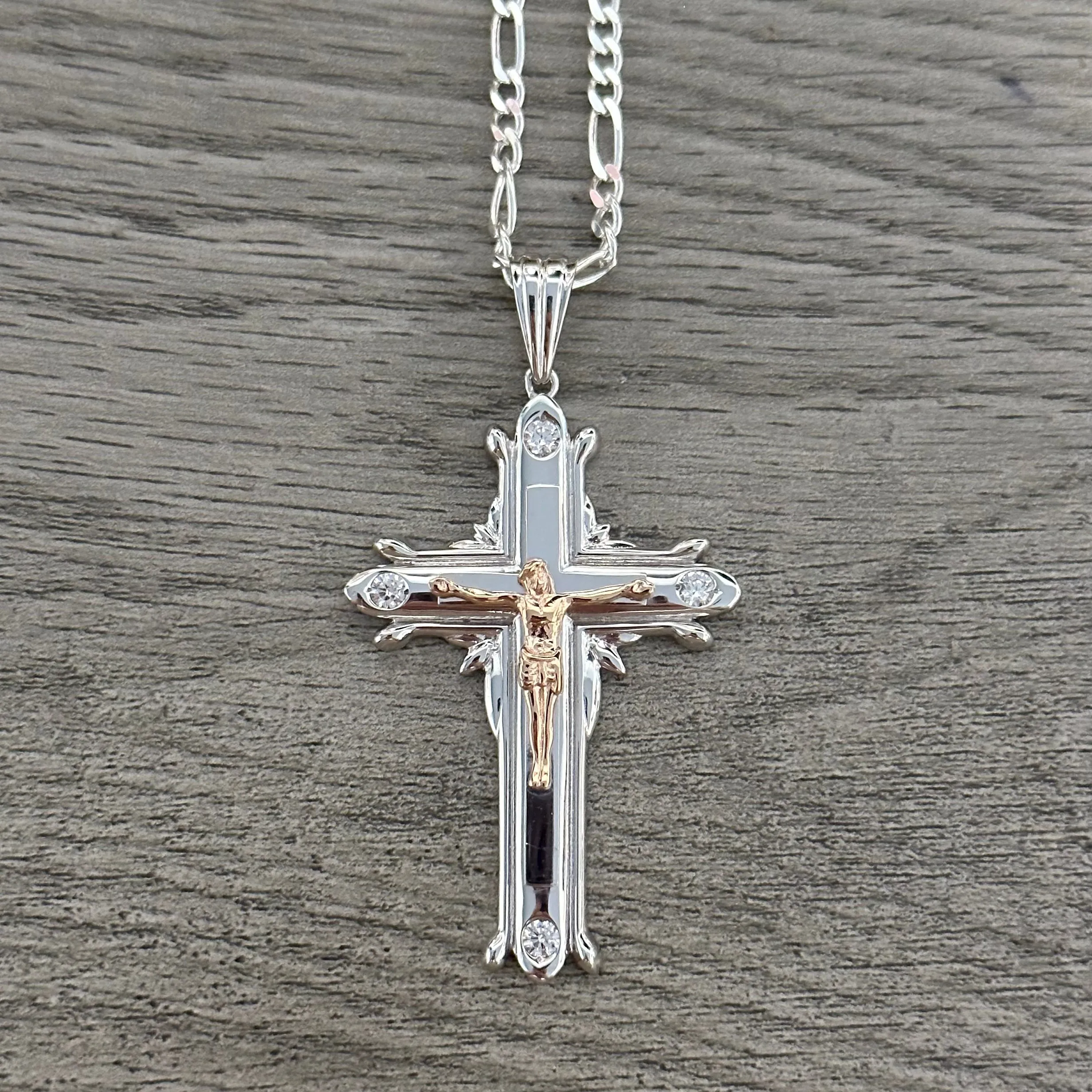 Silver Cross Necklace 08