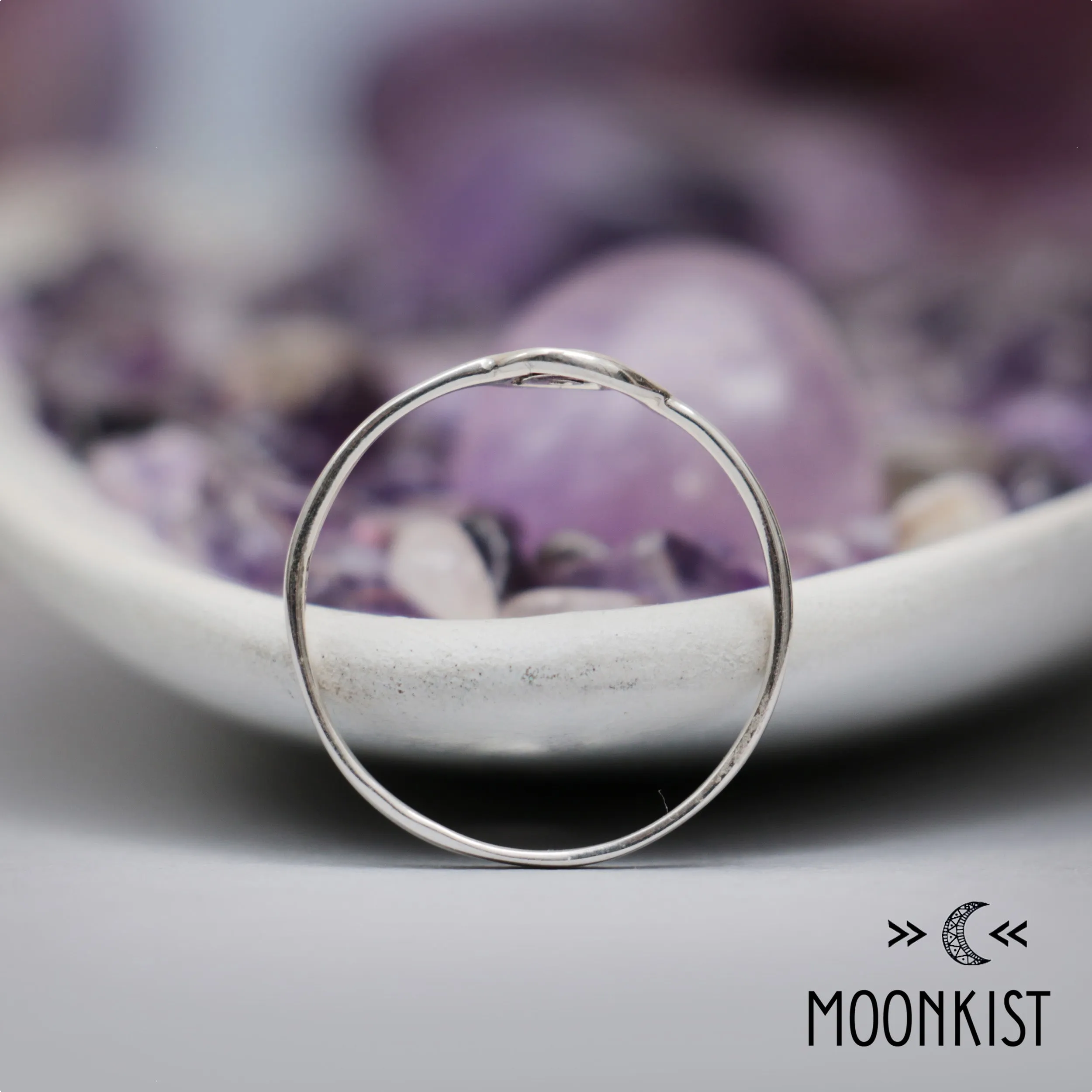 Silver Dainty Spiral Ring | Moonkist Designs