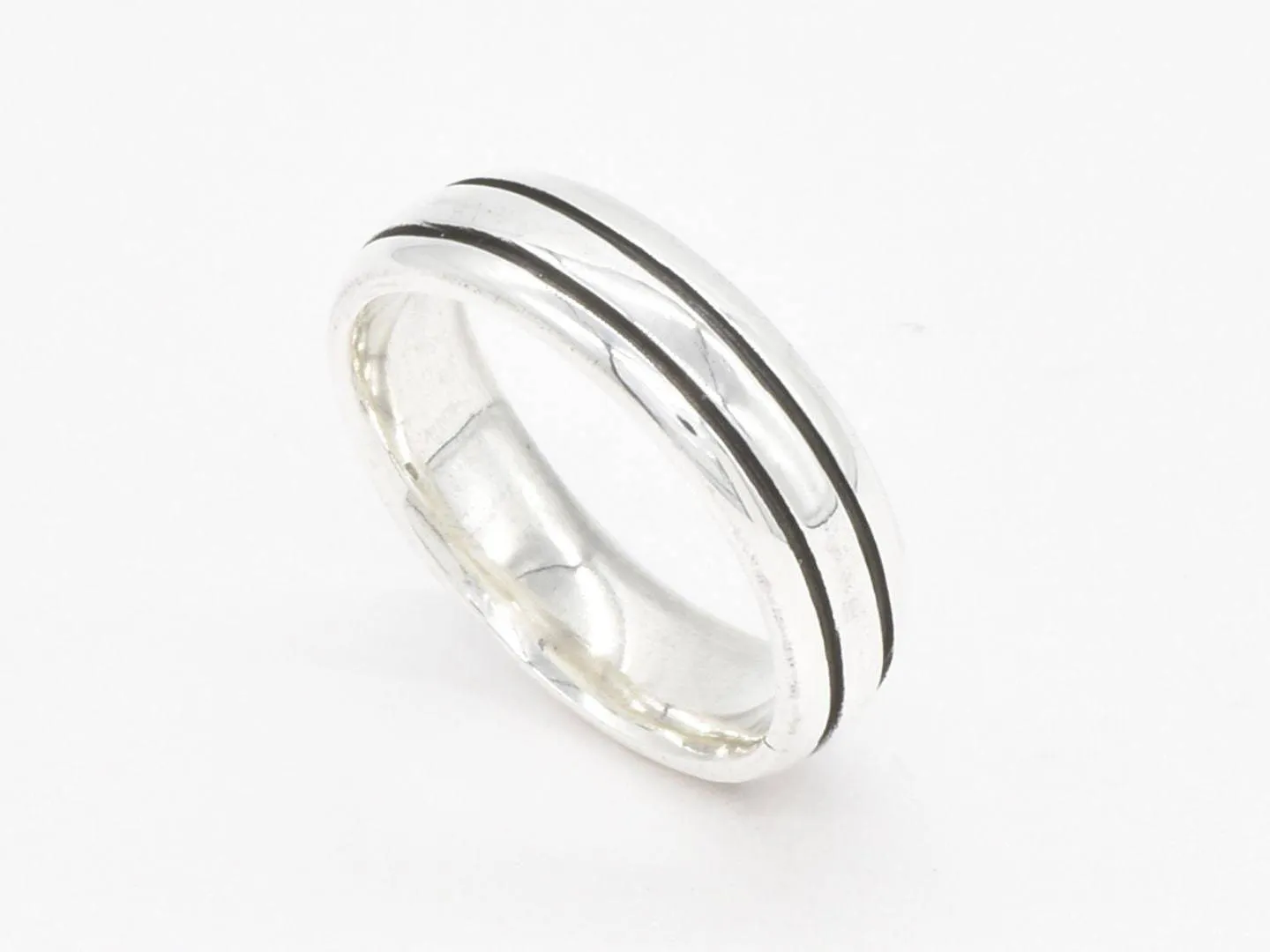 Silver Line Ring - Modern Silver Ring - Minimalist Silver Ring