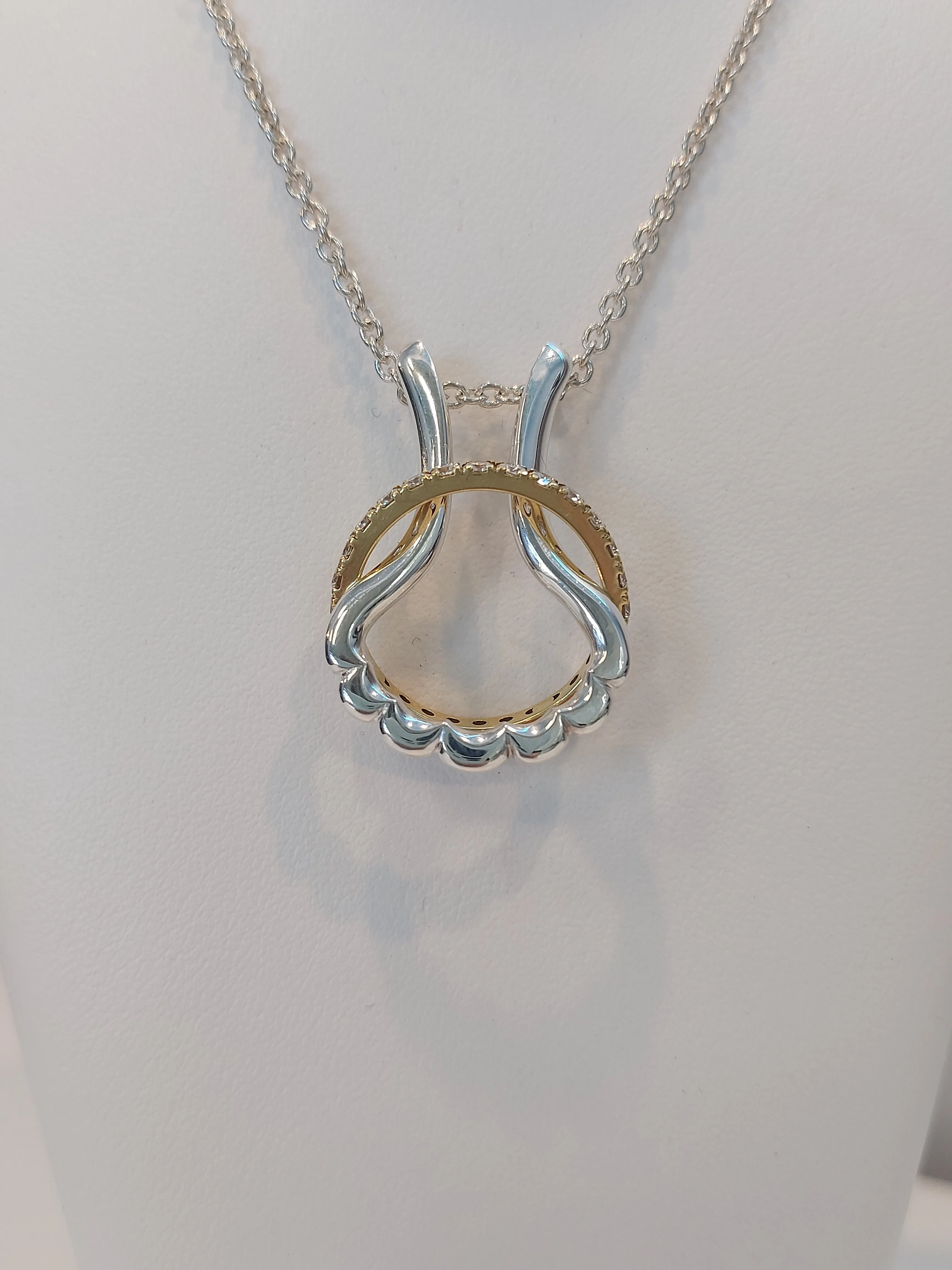 Silver Ring Holder Pendant