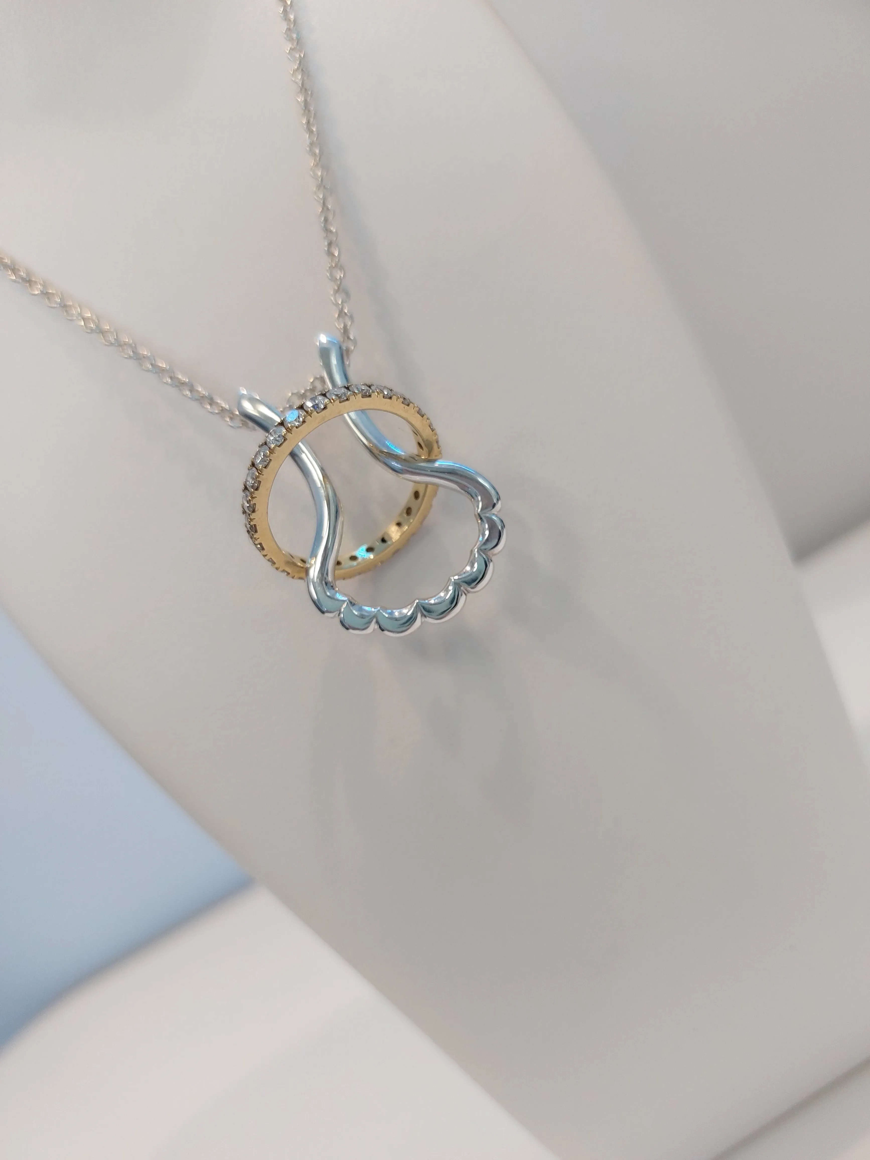 Silver Ring Holder Pendant