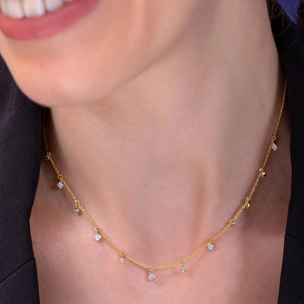 Skye Silver Station Necklace | 22KT Gold Vermeil