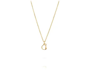 Small Cheval Bit Charm Necklace | Gold