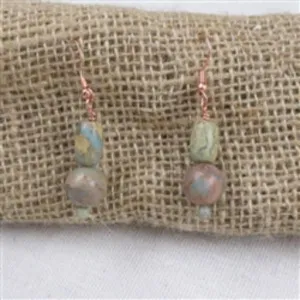 Snake Skin Jasper Earrings