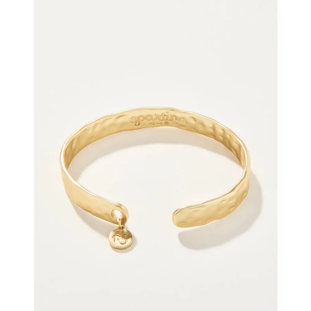 Spartina Gold Hammered Cuff