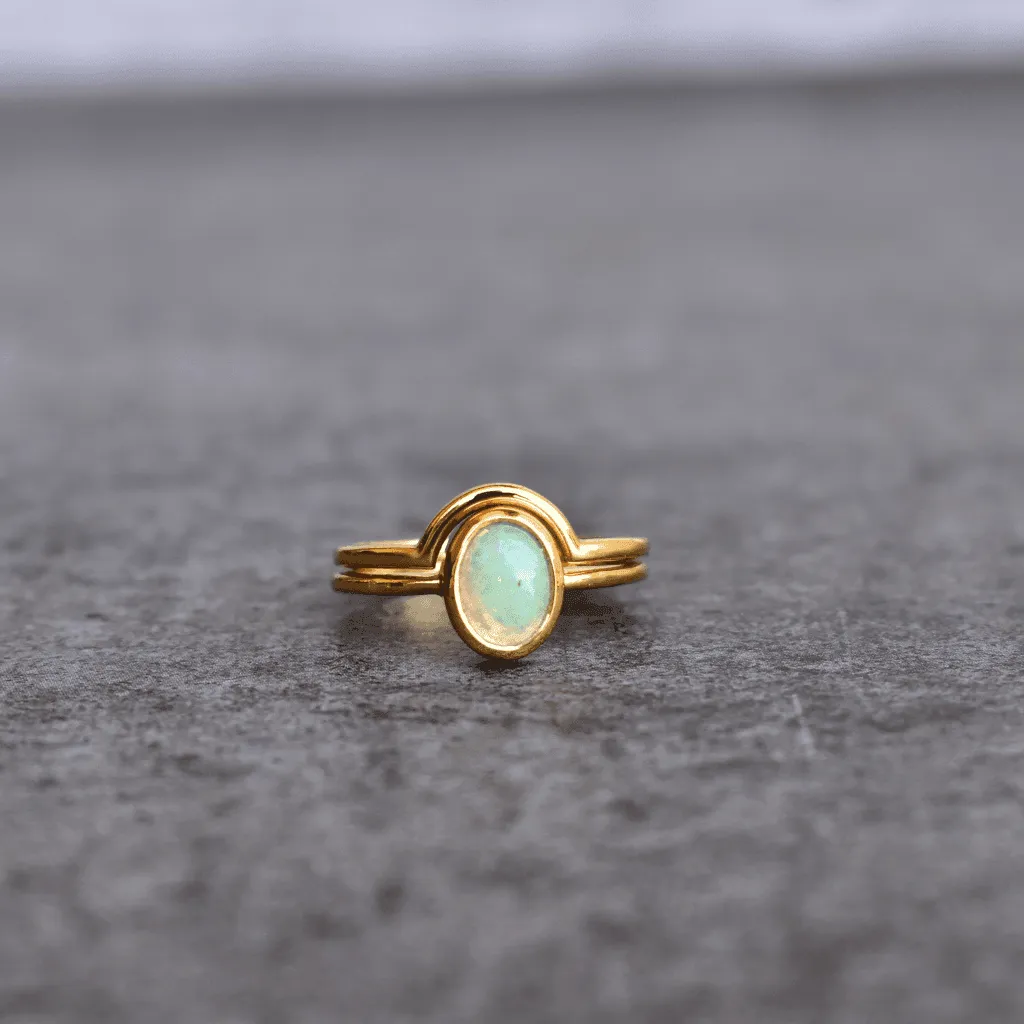 Stackable Bundle - Opal Ring