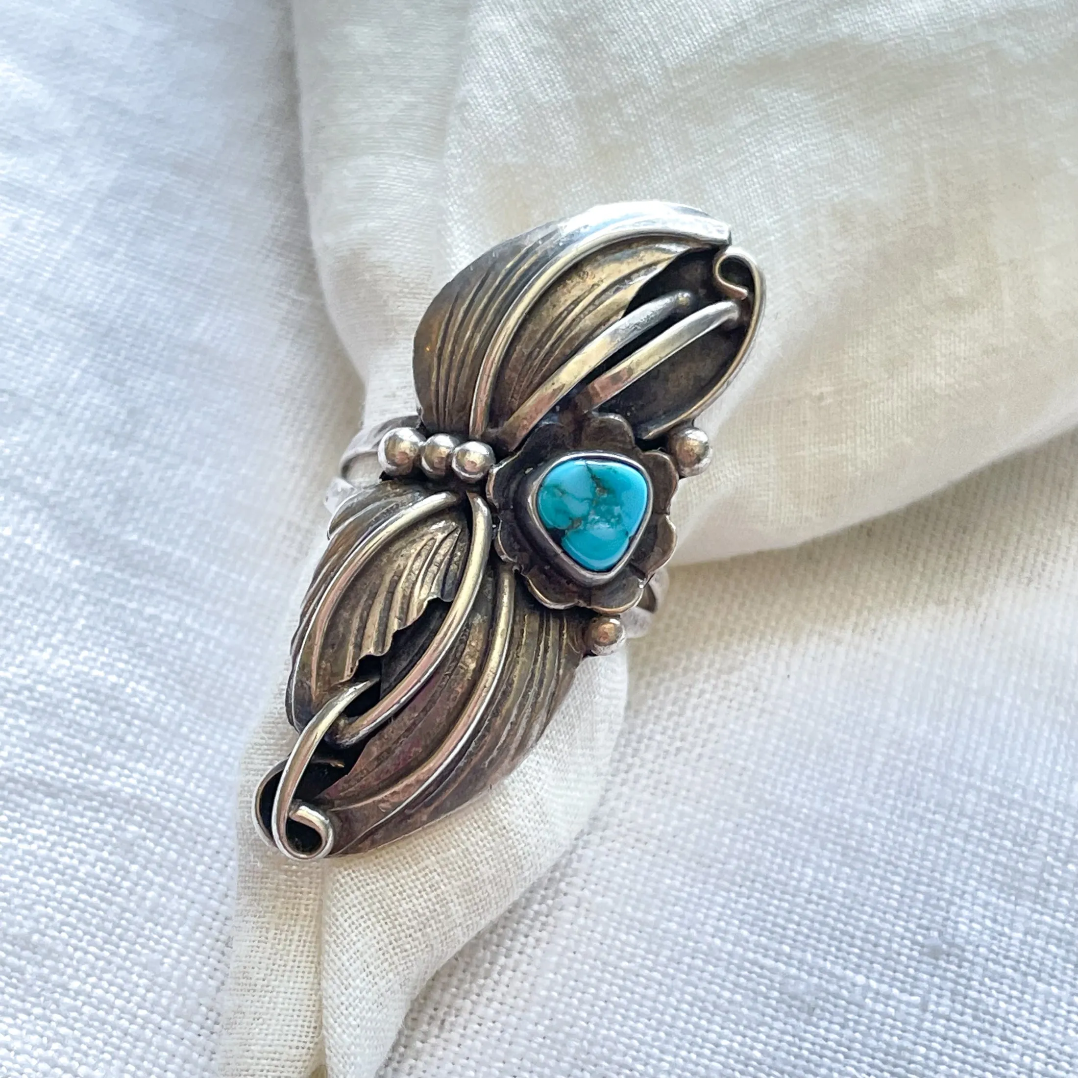 Sterling Native American Southwestern Ring Platerno FNE