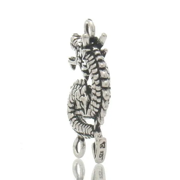 Sterling Silver Dragon Pendant with Connectors