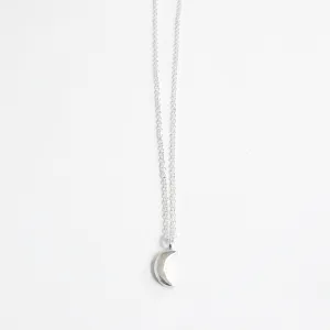 Sterling Silver La Luna Moon Charm Necklace