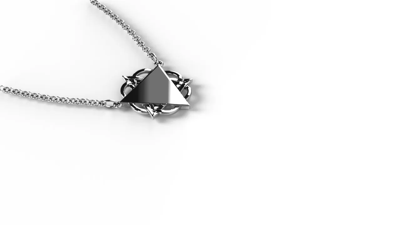 Sterling silver necklace “Geometry”