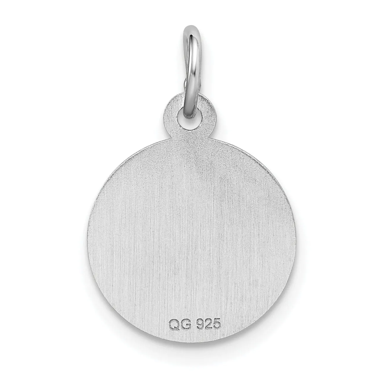 Sterling Silver Sweet Sixteen Disc Pendant