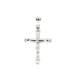 STPM 601, Men and Women S925 Sterling Silver Cross Pendant-Silver color