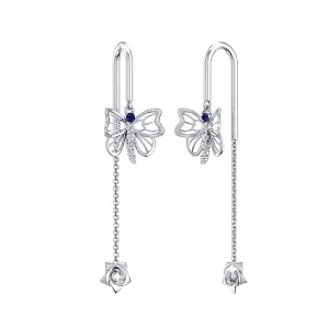 THE SAPPHIRE DUCHESS NEEDLE AND THREAD EARRINGS