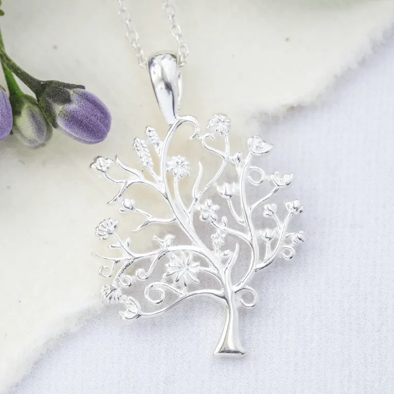 Tree Of Life Necklace Sivler