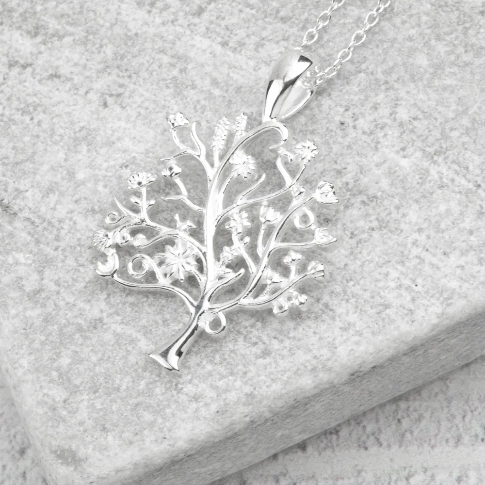 Tree Of Life Necklace Sivler