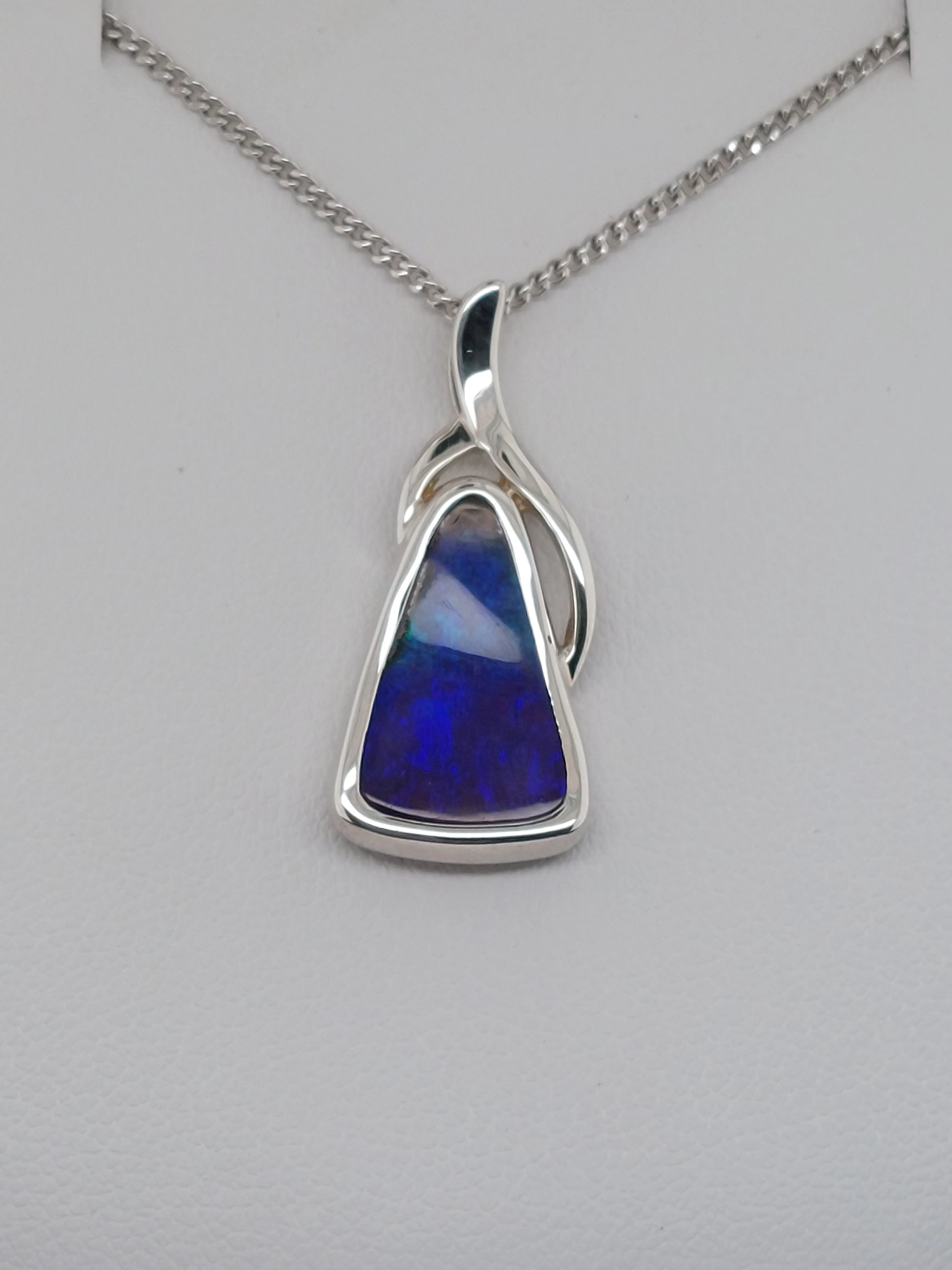 Triangle Opal Pendant