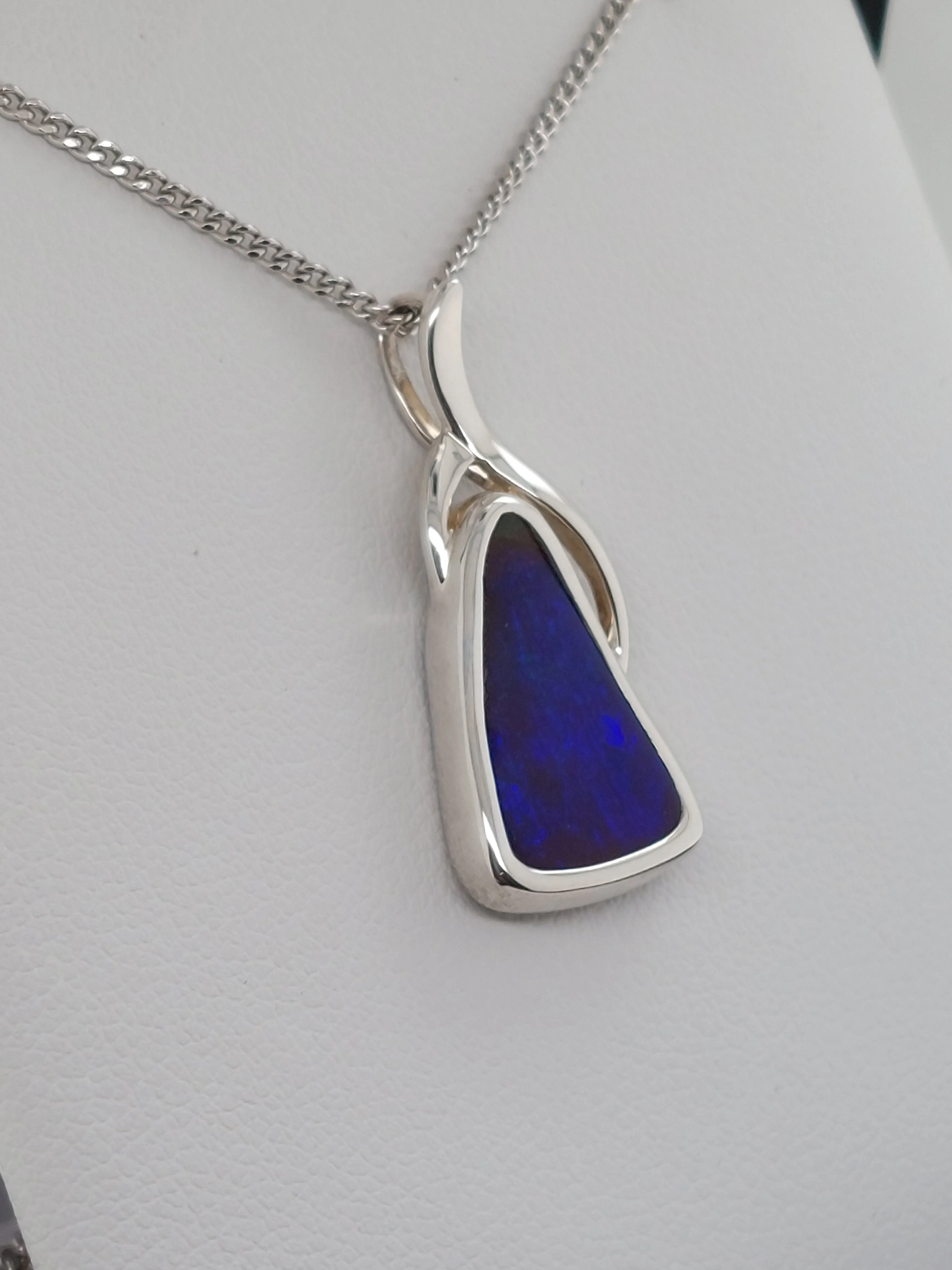 Triangle Opal Pendant