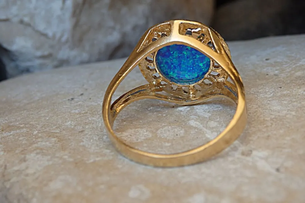 Turquoise opal  ring