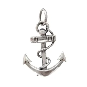 Womens | Mens Handmade 925 Sterling Silver Anchor Pendant Necklace