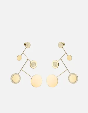 Xander Earrings, Gold Vermeil/Sapphire